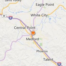 Phagans Medford Beauty School Location Map - City View