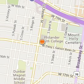 Philander Smith College Location Map - Street View