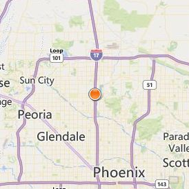 Pima Medical Institute Phoenix Location Map - City View