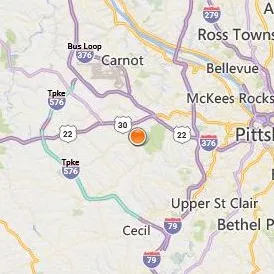 Pittsburgh Technical College Location Map - City View
