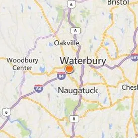 Post University Location Map - City View