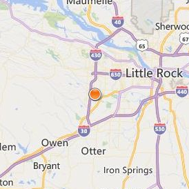 Remington College Little Rock Location Map - City View