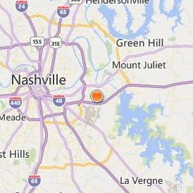 Remington College Nashville Location Map - City View