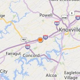 Paul Mitchell the School Knoxville Location Map - City View