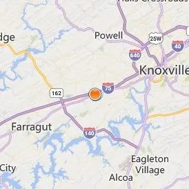Paul Mitchell the School Knoxville Location Map - City View
