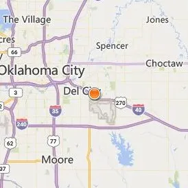 Rose State College Location Map - City View