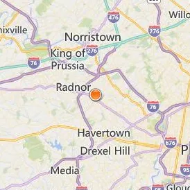 Rosemont College Location Map - City View