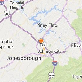 Ross Medical Education Center Johnson City Location Map - City View