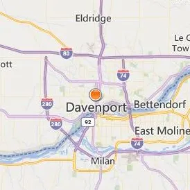 Saint Ambrose University Location Map - City View