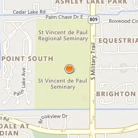 Saint Vincent de Paul Regional Seminary Location Map - Street View