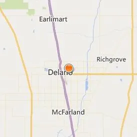 San Joaquin Valley College Delano Location Map - City View