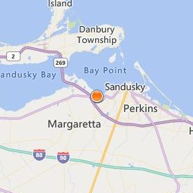 Sandusky Career Center Location Map - City View