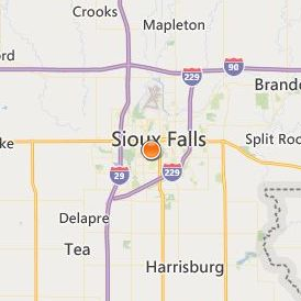 Sanford Medical Center Location Map - City View