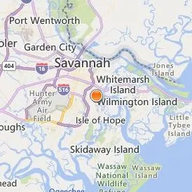 Savannah State University Location Map - City View
