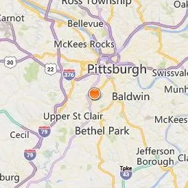 South Hills Beauty Academy Location Map - City View