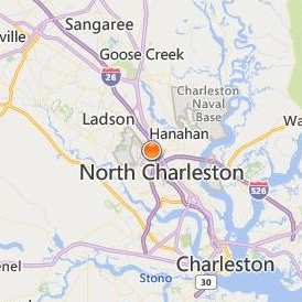 Southeastern Institute Charleston Location Map - City View
