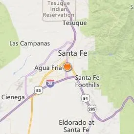 Southwest Acupuncture College Santa Fe Location Map - City View