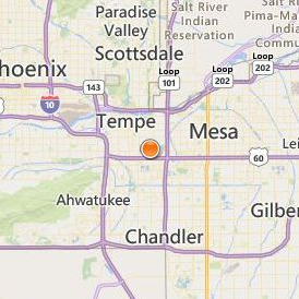 Southwest Institute of Healing Arts Location Map - City View