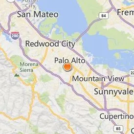 Stanford University Location Map - City View