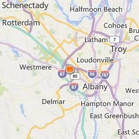SUNY at Albany Location Map - City View