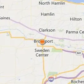 SUNY Brockport Location Map - City View