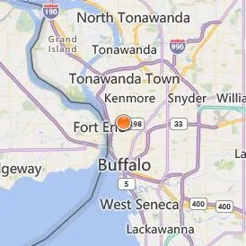 SUNY Buffalo State University Location Map - City View