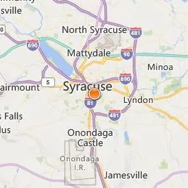Syracuse University Location Map - City View
