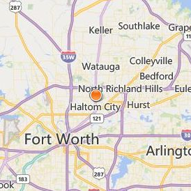 Texas Beauty College Location Map - City View
