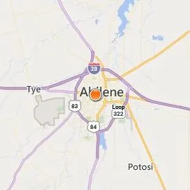 Texas College of Cosmetology Abilene Location Map - City View
