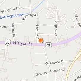 The Hair Design School Charlotte Location Map - Street View