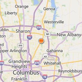 Paul Mitchell the School Columbus Location Map - City View