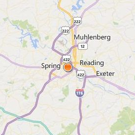 Reading Hospital School of Health Sciences Location Map - City View