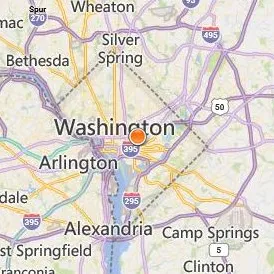The Salon Professional Academy Washington DC Location Map - City View