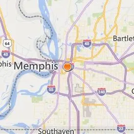 The University of Tennessee Health Science Center Location Map - City View