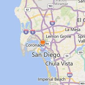 Thomas Jefferson School of Law Location Map - City View