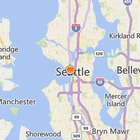 Tint School of Makeup & Cosmetology Seattle Location Map - City View