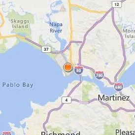 Touro University California Location Map - City View