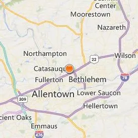 Triangle Tech Bethlehem Location Map - City View