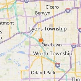 Tricoci University of Beauty Culture Bridgeview Location Map - City View