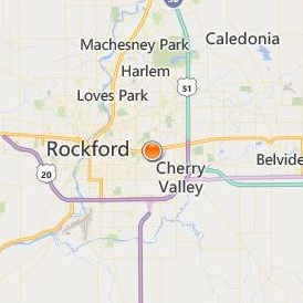 Tricoci University of Beauty Culture Rockford Location Map - City View