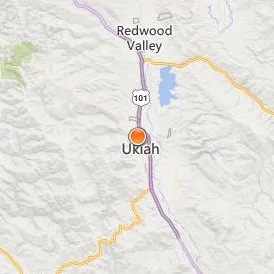Ukiah Adult School Location Map - City View