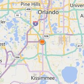 Universal Technical Institute Auto Motorcycle & Marine Mechanics Institute Orlando Location Map - City View