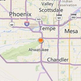 University of Advancing Technology Location Map - City View