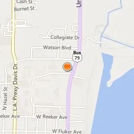 University of Arkansas at Pine Bluff Location Map - Street View