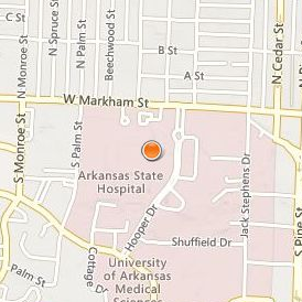 University of Arkansas for Medical Sciences Location Map - Street View