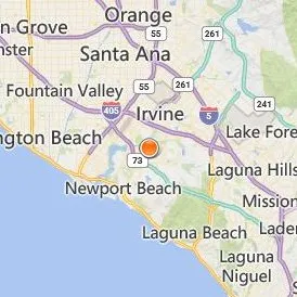University of California Irvine Location Map - City View