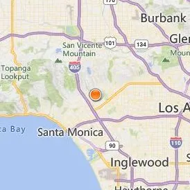 University of California Los Angeles Location Map - City View