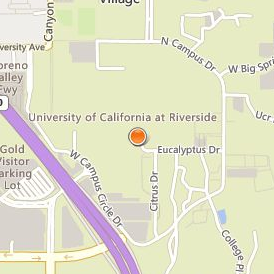 University of California Riverside Location Map - Street View