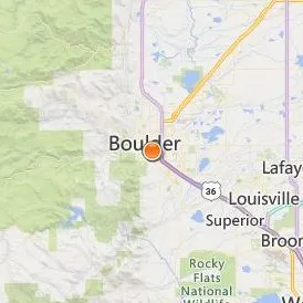 University of Colorado Boulder Location Map - City View