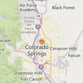 University of Colorado Colorado Springs Location Map - City View